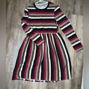 Striped long sleeve dress NEVER WORN